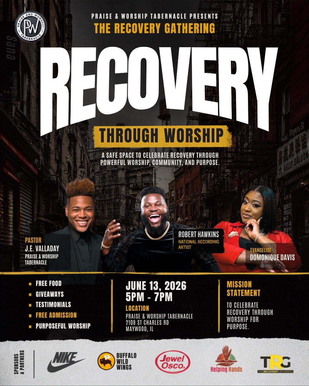 The Recovery Gathering Chicago — June 13, 2026